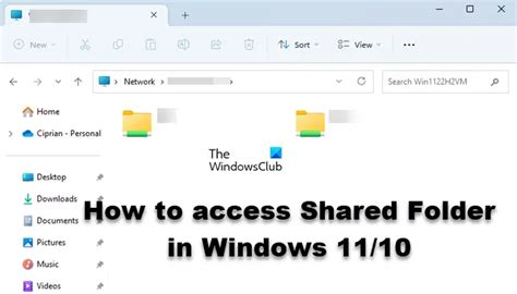 access shared folder  windows
