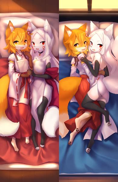 senko and shiro sewayaki kitsune no senko san drawn by crunchobar