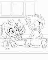 Sonic Hedgehog Cream Rose Coloringhome Library Blaze sketch template