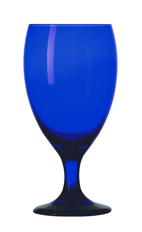 Libbey Premiere Cobalt Blue 16 25 Oz Goblet Glass Set Of 12 Ebay