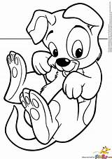 Puppy Coloring Pages Dog Printable Cute Baby Animals Getcoloringpages sketch template