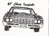Impala Chevy sketch template
