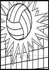 Volleyball Coloring Pages Ball Printable Sheets Cool Bible sketch template
