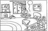 Goodnight Chambre Printable Colouring Buildings Fantaisie Pajama Coloriages Bâtiments Margaret Wise sketch template