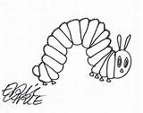 Caterpillar Hungry Drawing Carle Eric Very Getdrawings Paintingvalley sketch template