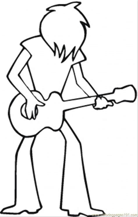 rock star coloring pages