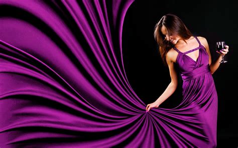girl in purple dress wallpapers and images wallpapers pictures photos