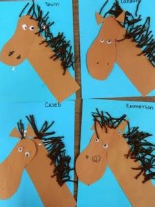 horse craft idea  kids crafts  worksheets  preschooltoddler