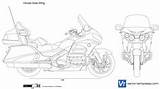 Goldwing Honda Trike Vector Templates sketch template