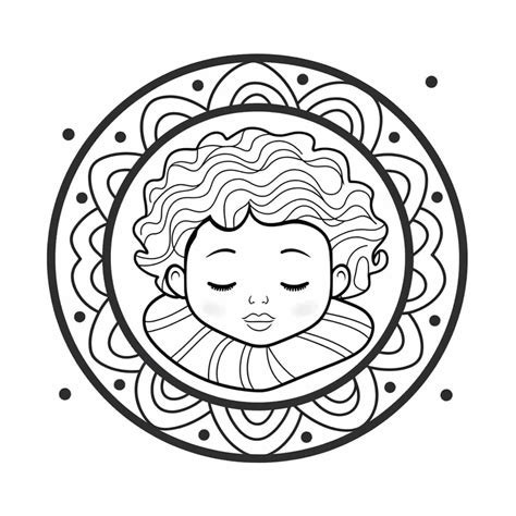sleeping child coloring page coloring page