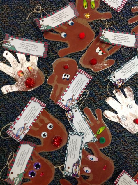 reindeer parent ornament gifts sssteaching preschool christmas
