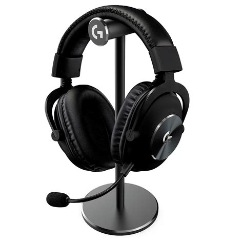 logitech  pro  gaming headset black stand auriculares microfono