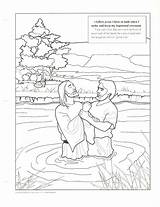 Baptism Coloring Pages Printables Jesus Lds John Baptist Living Printable Sheets Kids Christ Primary Lesson Baptized Color Colouring Murrayandmathews Getcolorings sketch template