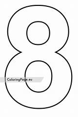 Number Coloring Coloringpage sketch template