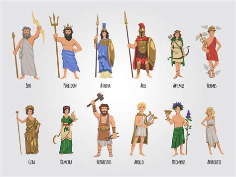 important greek gods     great mount olympus
