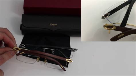 Compare Real And Fake Cartier Eyeglasses Sunglasses Glasses Youtube