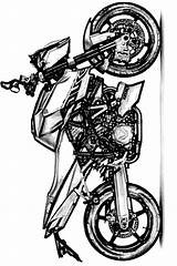 Motociclette Stampare sketch template