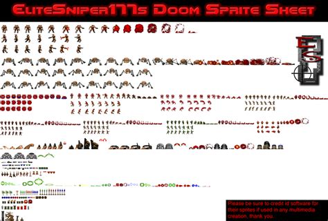 Doom Sprite Sheet By Elitesniper177 On Deviantart