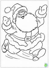 Dinokids Coloring Claus Santa Close sketch template