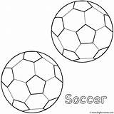 Coloring Balls Ball Soccer Sports Pages Drawing Small Football Print Cup Bat Two Color Kids Goal Father Clipart Printable Activity sketch template
