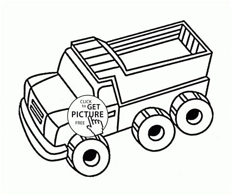 simple truck coloring pages  getcoloringscom  printable