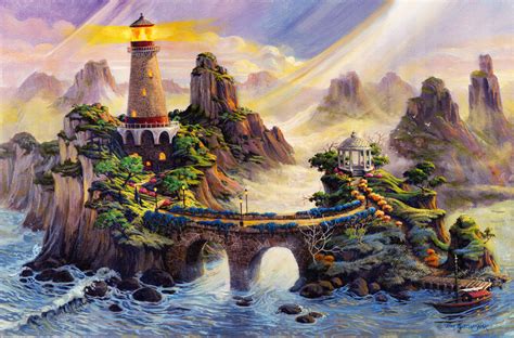 Thomas Kinkade Paintings Lighthouse Art Kinkade Paintings