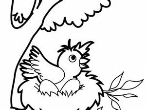 empty nest coloring coloring pages