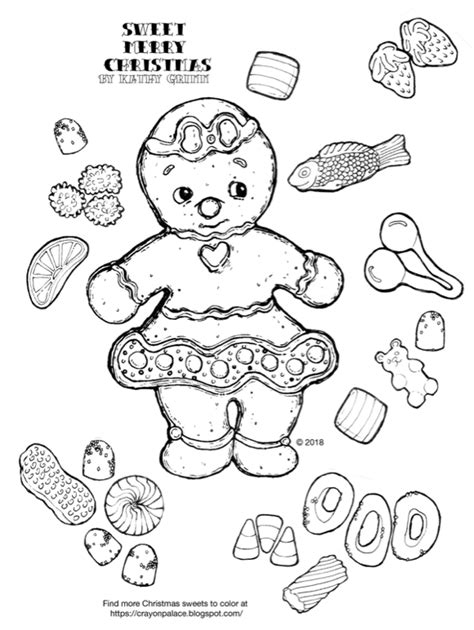 gingerbread girl  boy coloring pages crayon palace