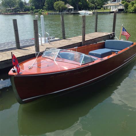 chris craft ladyben classic wooden boats  sale