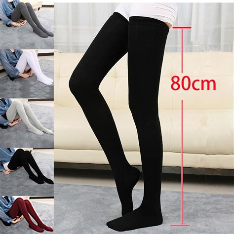 2022 Warm 80cm New Knee Socks Women Cotton Thigh High Over The Knee