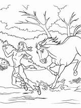 Creek Colorare Fiume Mustang Stallion Cimarron Rain Dinokids Piccolo Corre Che Ausmalen Wilde Cartoni Disegni Cavallo Selvaggio Colorearrr Animati Laminas sketch template