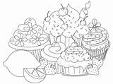 Coloring Pages Sweet Sweets Popular sketch template