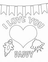 Daddy Coloring Pages Printable Getcolorings Color Cards sketch template