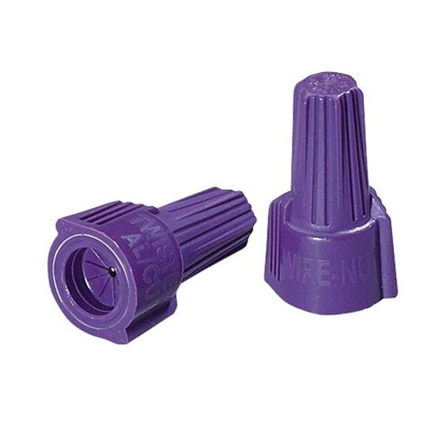 ideal twister alcu wire connectors purple  pack    home depot