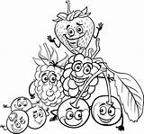 Cartoon Vector Berry Coloring Fruits Book Premium Ai Months Edit Ago sketch template