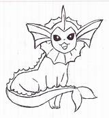 Vaporeon Pokemon Pages Coloring Eeveelution Martini Pines Alfred Color Getcolorings Deviantart Getdrawings sketch template