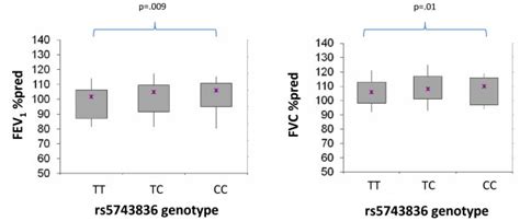Results From Population Based Analysis Of Rs5743836 Genotype And Lung