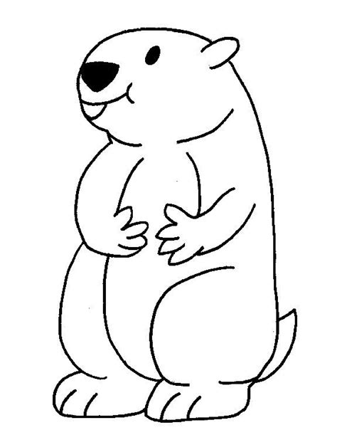 print groundhog day coloring pages   groundhog day activities
