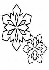 Coloring Snowflake Pages sketch template