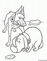 Doug Coloring Pages Cheerful Doggie Scolded Being sketch template