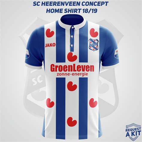 request  kit  twitter sc heerenveen concept home   shirts   requested