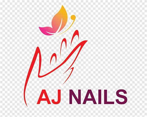 aj nails logo graphic design beauty parlour nail text logo png pngegg