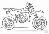Coloring Dirt Bike Pages Suzuki Drawing Printable Paper sketch template