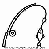 Pescar Cana Caña Reel Pinclipart Ultracoloringpages Automatically sketch template