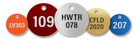 number tags numbered tags metal plastic tags identificationtagscom