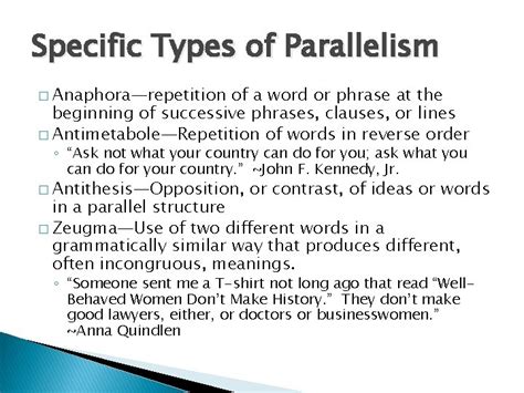 grammar  rhetoric style parallel structure parallel structure