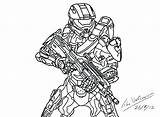 Halo Coloring Pages Master Chief Spartan Getcolorings Printable Color Print sketch template