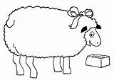Sheep sketch template