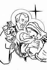 Holy Family Coloring Pages Drawing Familia Sagrada La Para Christmas Pvc Moldes Draw Sketch Catholic Getdrawings Christianity Jose Visit Template sketch template