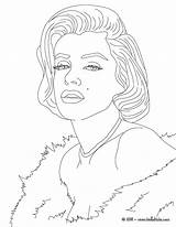 Monroe Marilyn Pages Coloring Printable Getcolorings Color sketch template